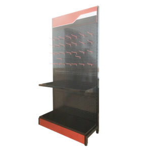 DR004 Wholesale Retail for Store Metal Pegboard Display Rack Accessories Shelves Display Stand for Hand Tools with Hook