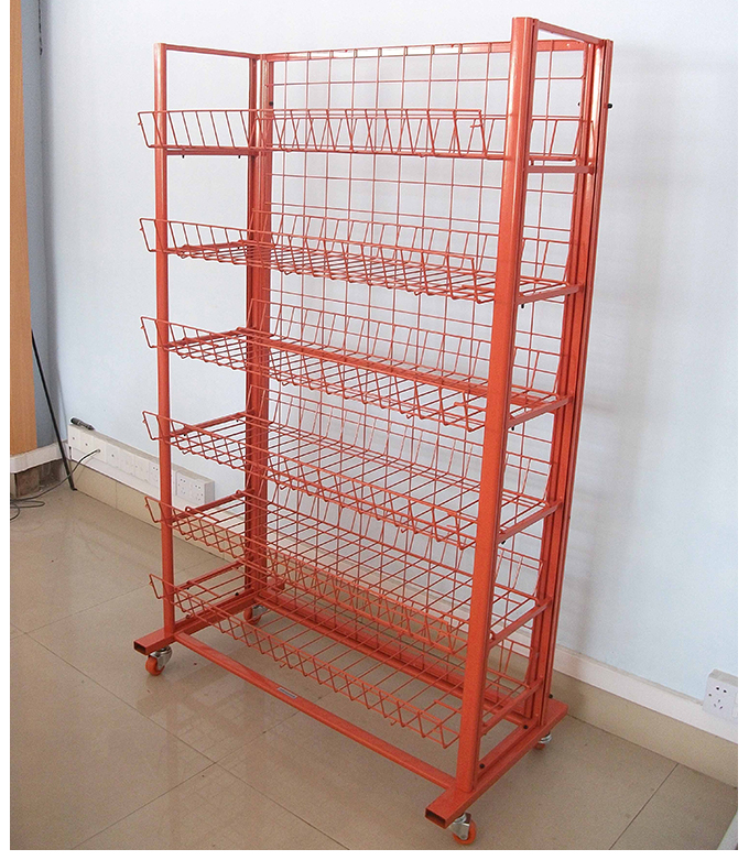 DR056 Wire Grid Baskets Display Stand - Image 3
