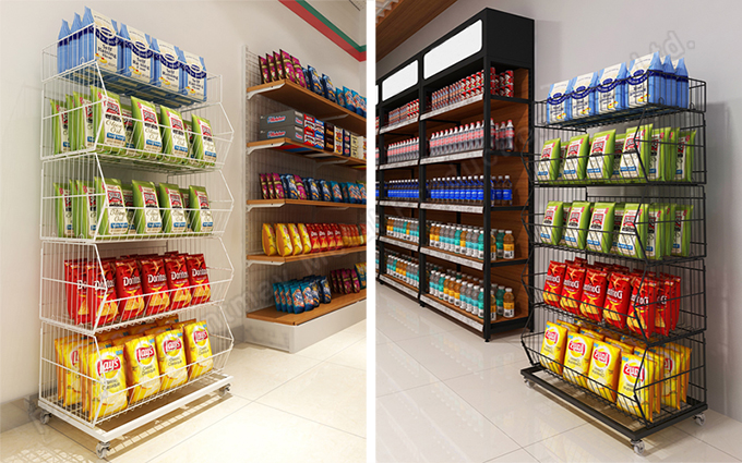 DR070 Wire Basket Snack Display Stand - Image 3