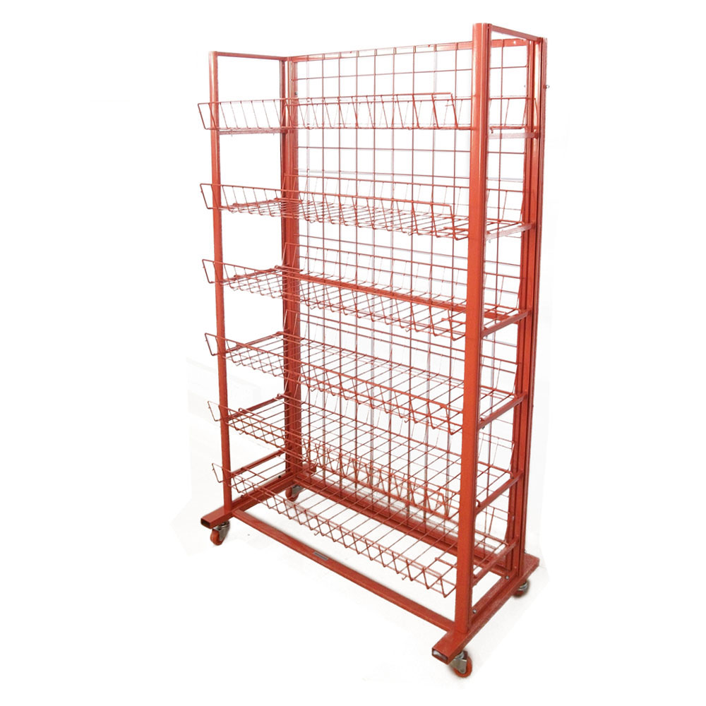 DR056 Wire Grid Baskets Display Stand