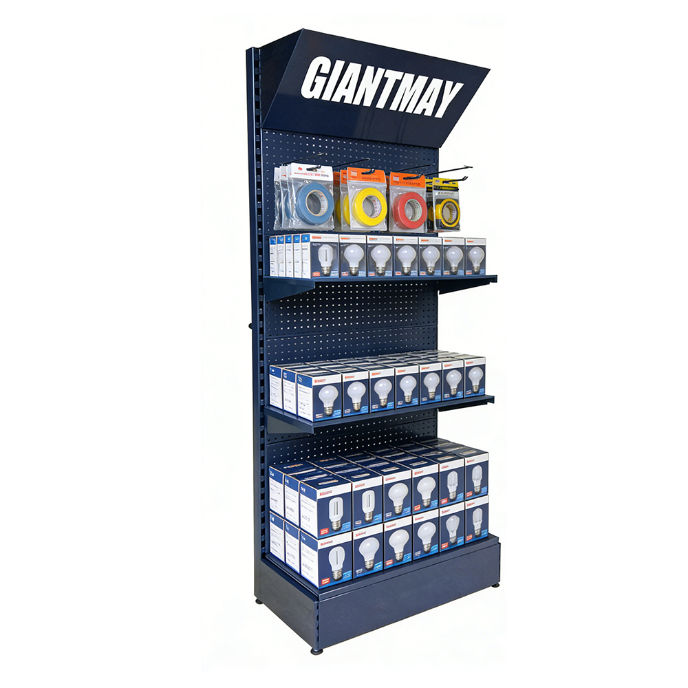 DR073-A Triangle Header Pegboard Rack