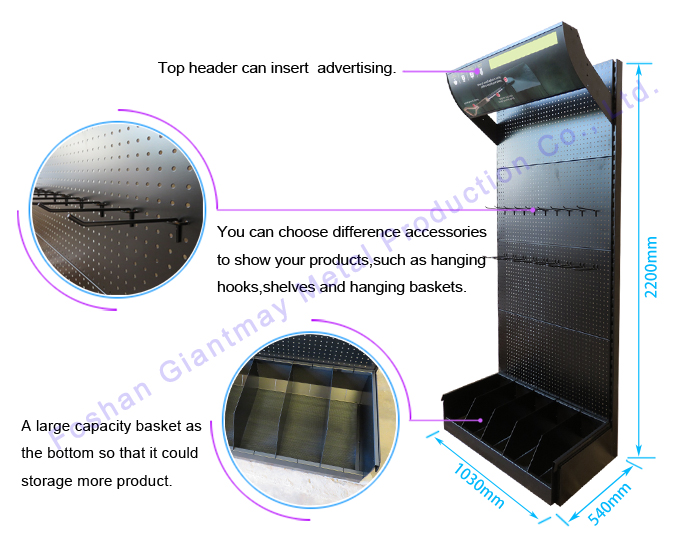 DR198 Hardware Pegboard Display Rack - Image 2